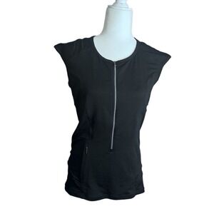 Athleta Pacifica Half Zip Sleeveless Top